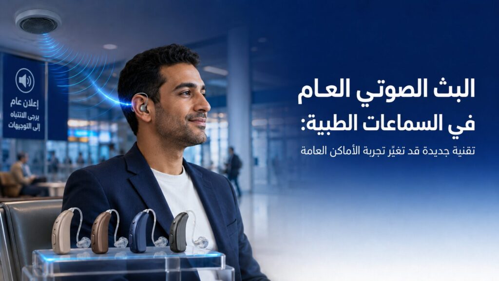سماعات طبية تدعم البث الصوتي العام