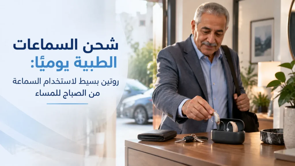 شحن السماعات الطبية يوميًا