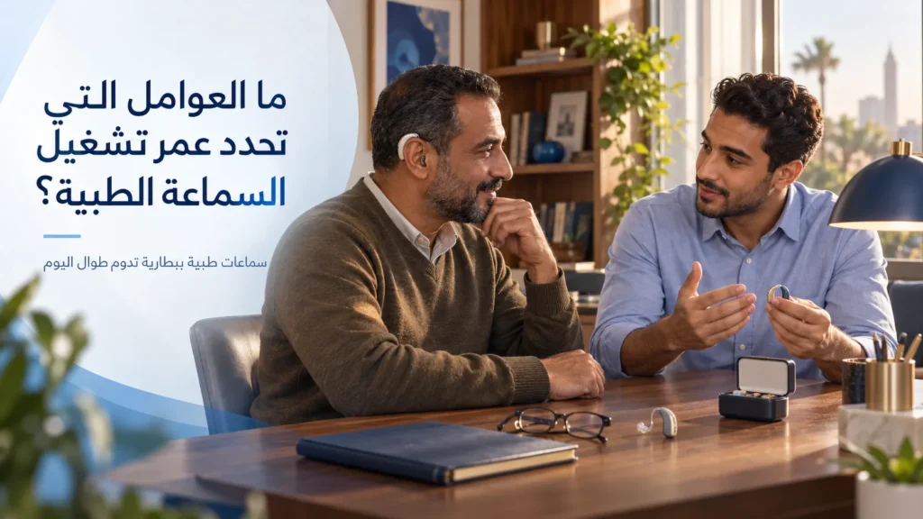 سماعات طبية ببطارية تدوم طوال اليوم