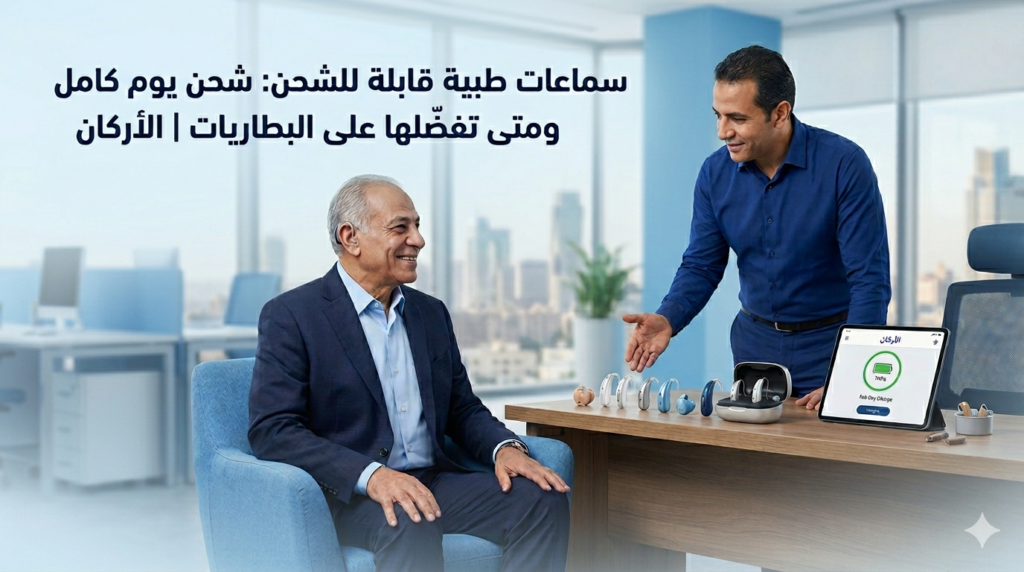 سماعات طبية قابلة للشحن