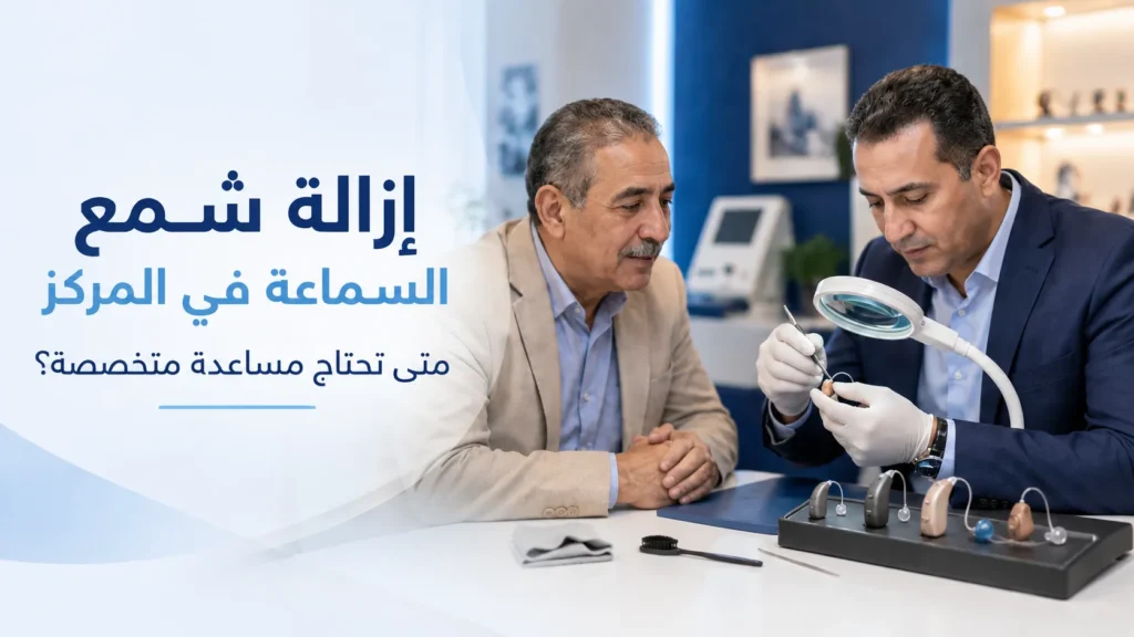 إزالة شمع السماعة
