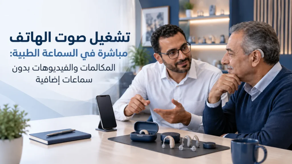 سماعات طبية للبث المباشر من الهاتف