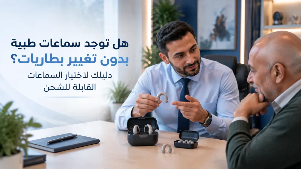 سماعات طبية بدون تغيير البطاريات